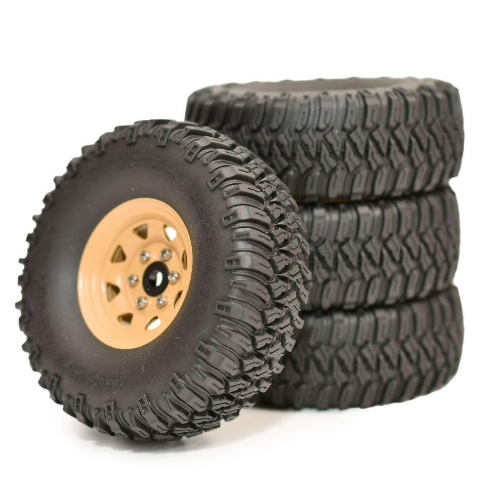 問屋ワールド】クローラーRC用1.55インチスチール製ビードロック