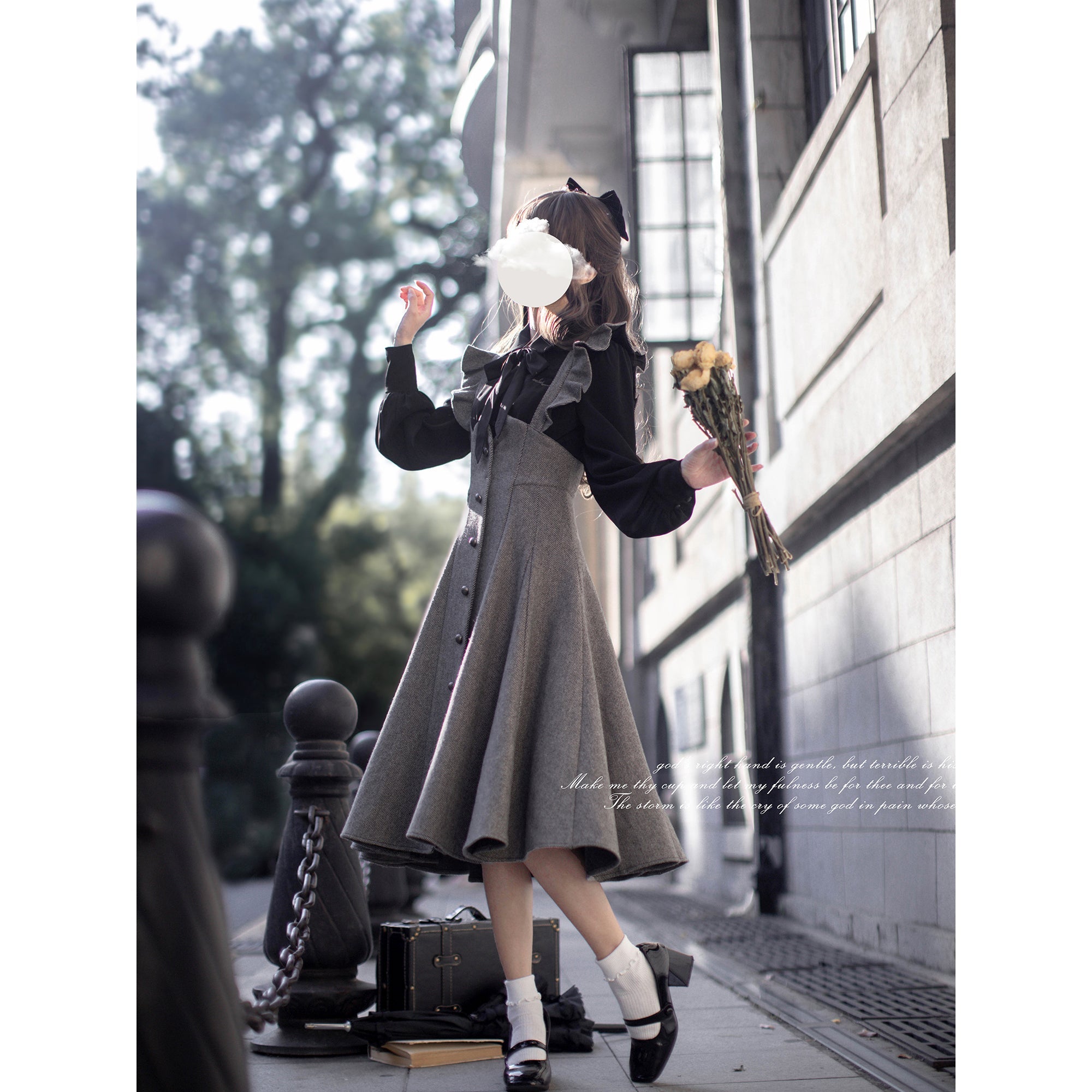 1/12 スカートムラ染め ヴァイオレットL 1/12 スカートムラ染め