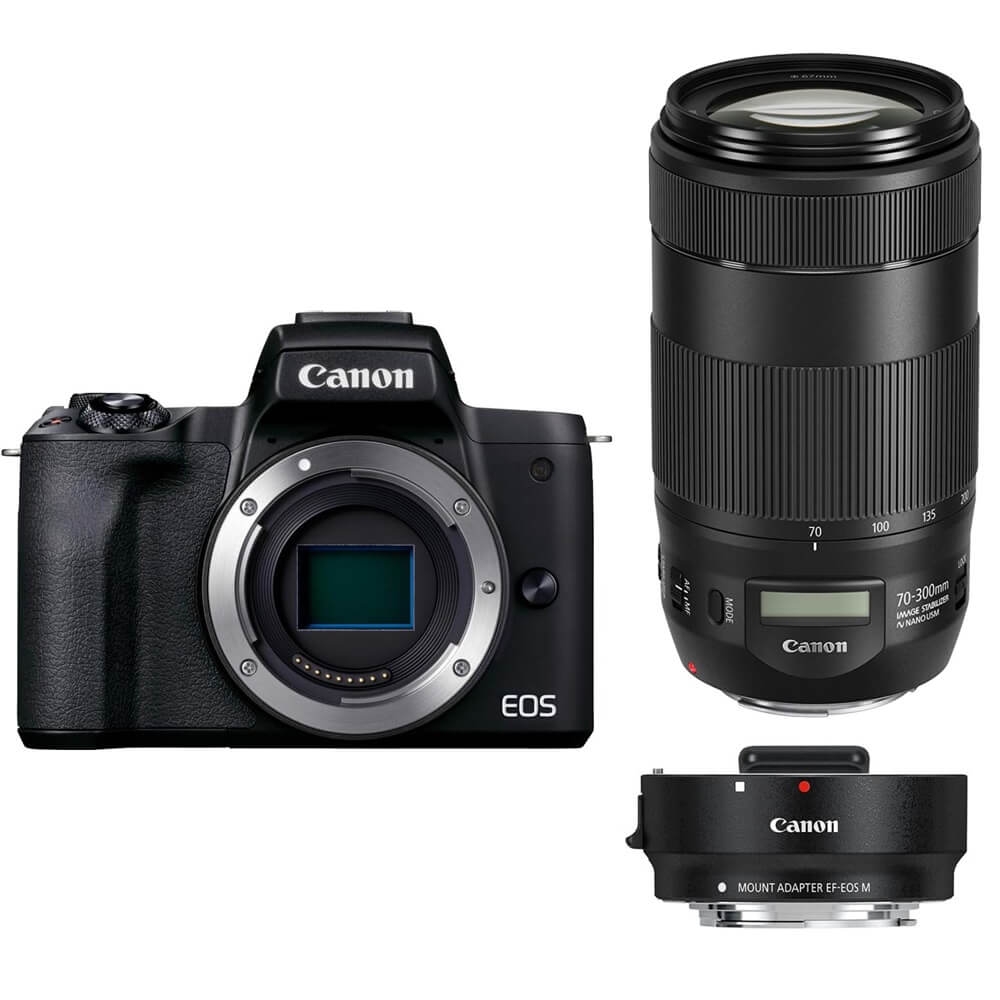 Canon（キヤノン）EOS Kiss M2 + EF70-300mm + マウントアダプター