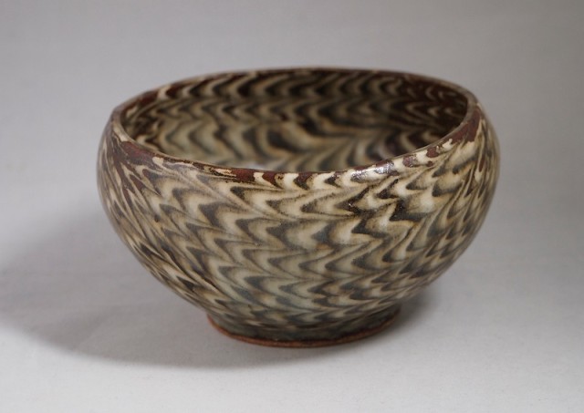 SOLD】上田恒次 「練上鶉手盌」 | 京都祇園の古美術、古陶磁、作家もの