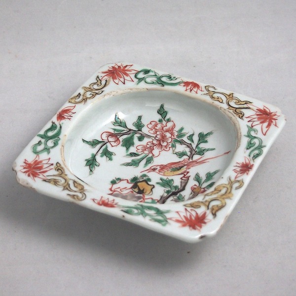 天啓赤絵 花鳥図角皿 10客組」 | 京都祇園の古美術、古陶磁、作家もの