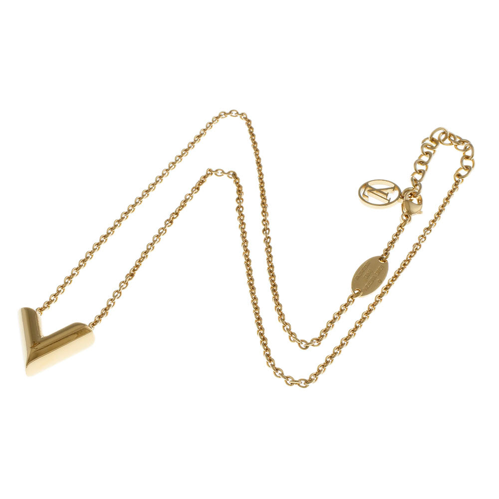 Louis Vuitton Essential V Necklace, Metal, Women's, Used – 【公式