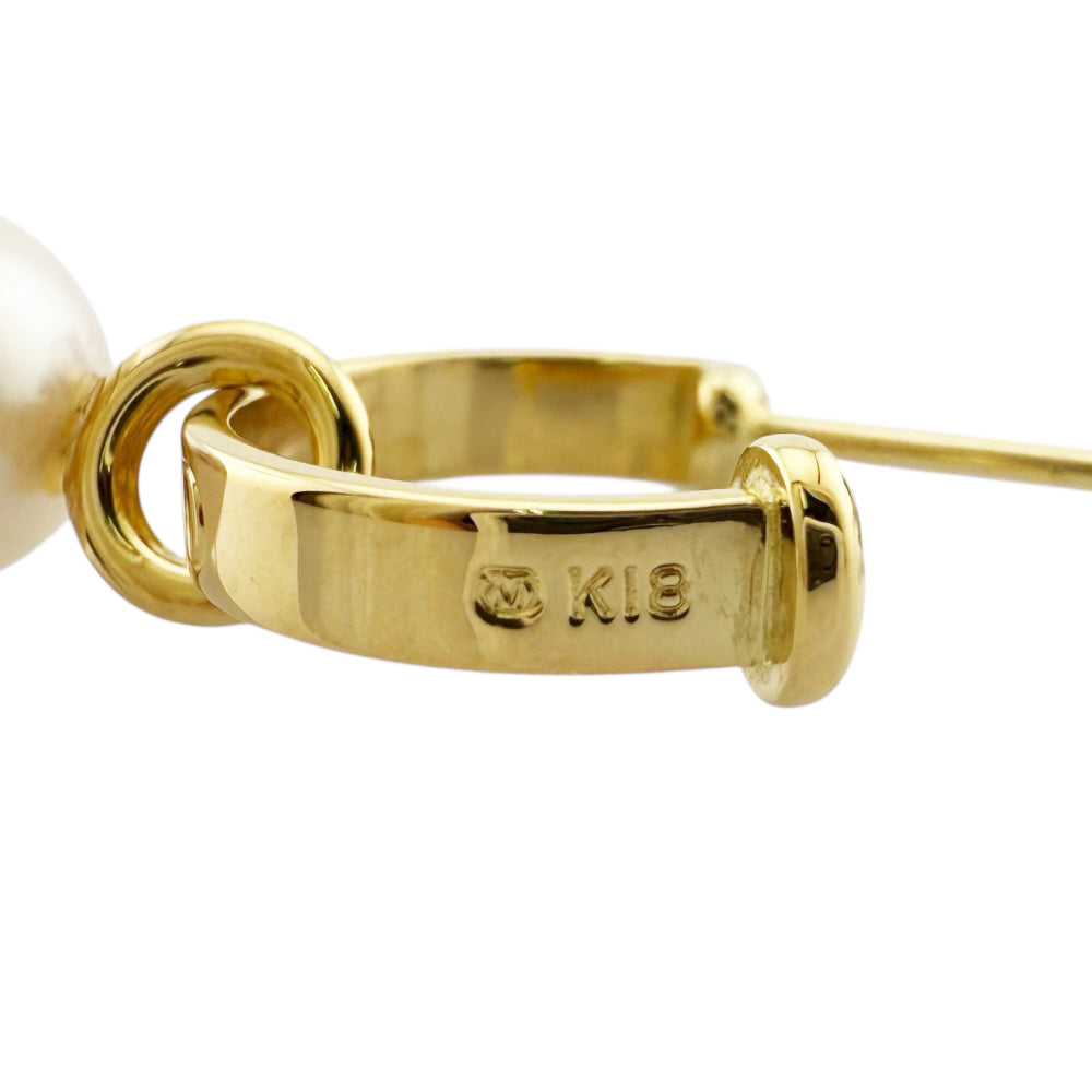 MIKIMOTO ミキモト ピアス 18金 K18イエローゴールド パール