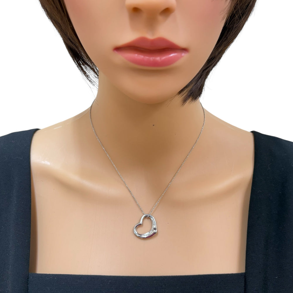 ティファニー K18 オープンハート ペンダントトップ Tiffany＆Co
