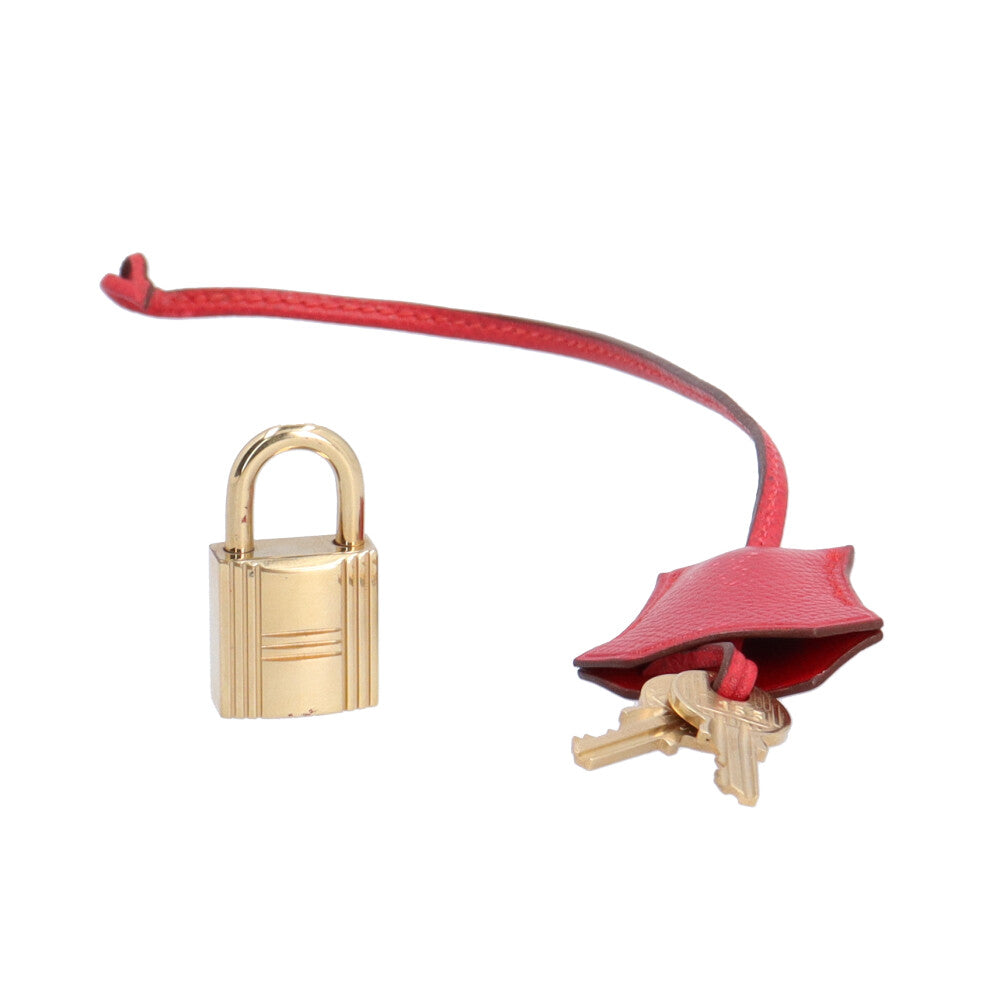 エルメス カデナ 鍵 クロシェット ゴールド 161番 バーキン ケリー 赤