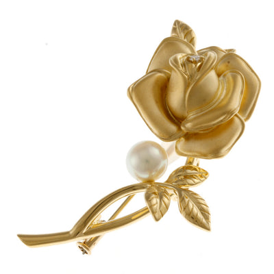 美品 最高級】ミキモト ブローチ パール サークル K18 愛子様 ご着用