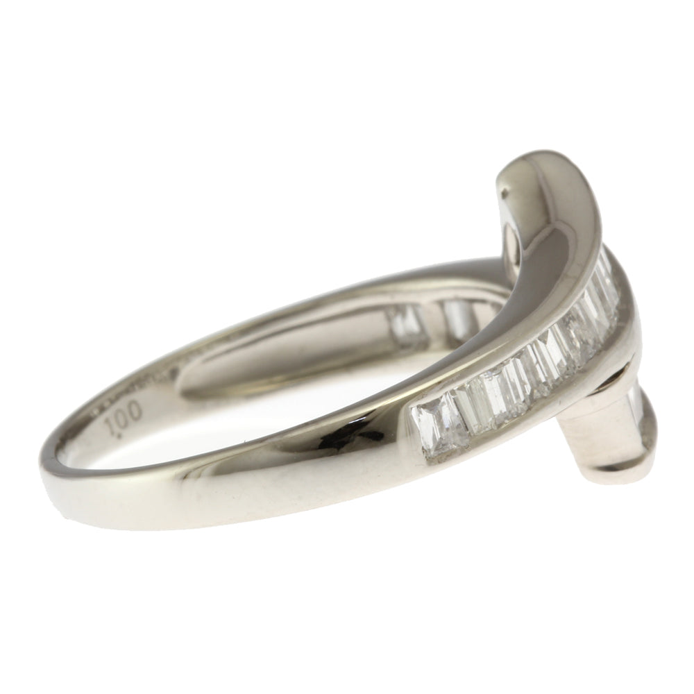 リング 指輪 16号 Pt900プラチナ ダイヤモンド 1.00ct レディース 中古