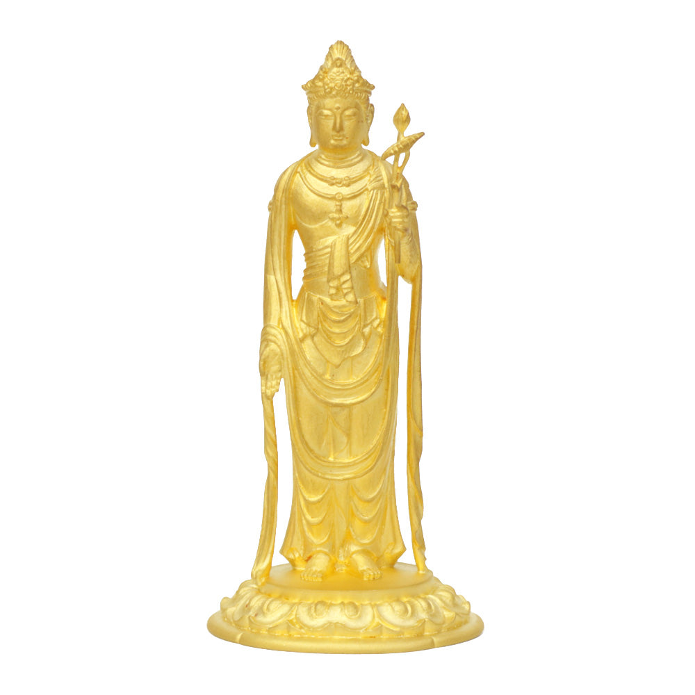 仏教美術 古銅鍍金 観音菩薩像 仏像 置物 重さ約2.8㎏ C 6584