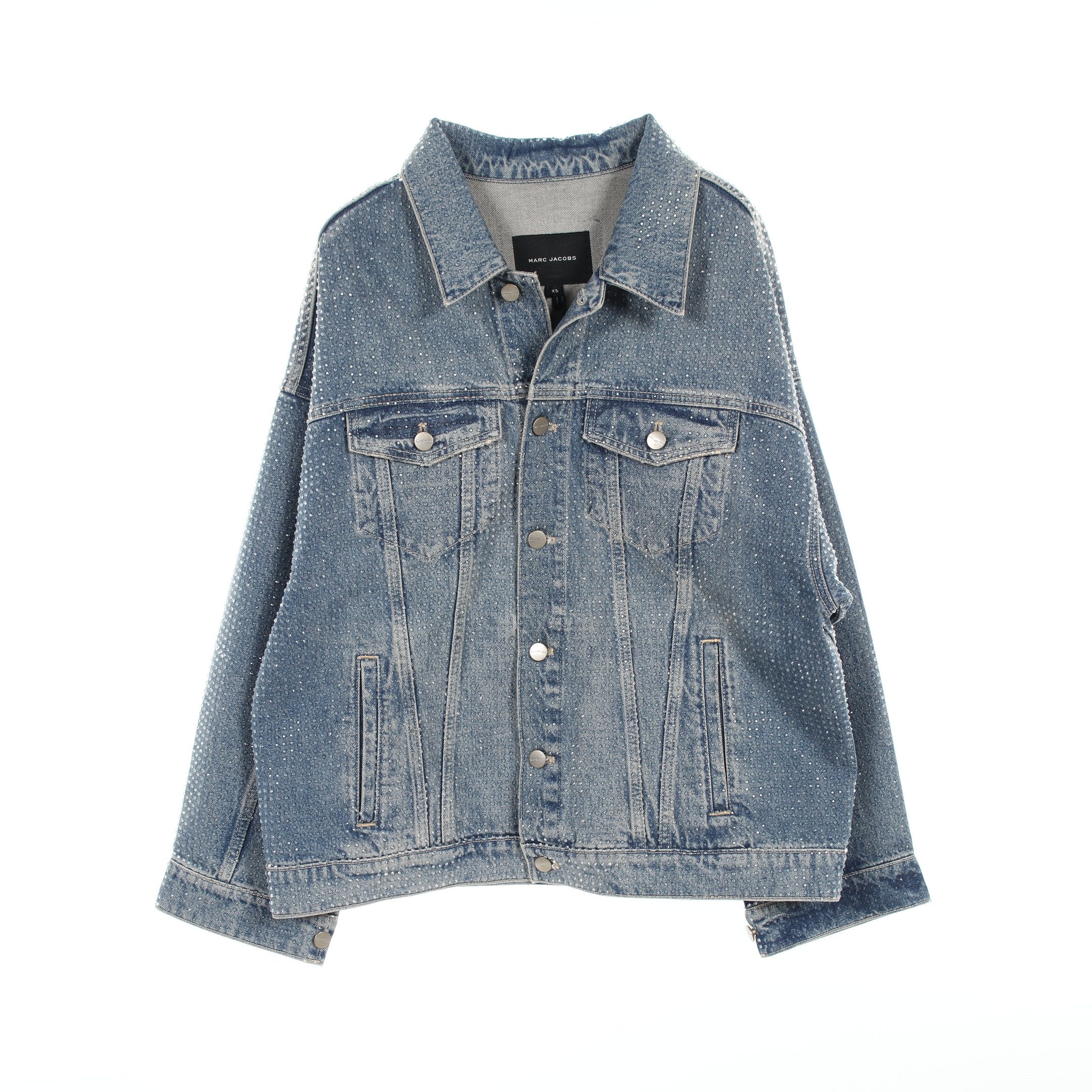 クリスタル デニム ビッグ トラッカー デニムジャケット コットン