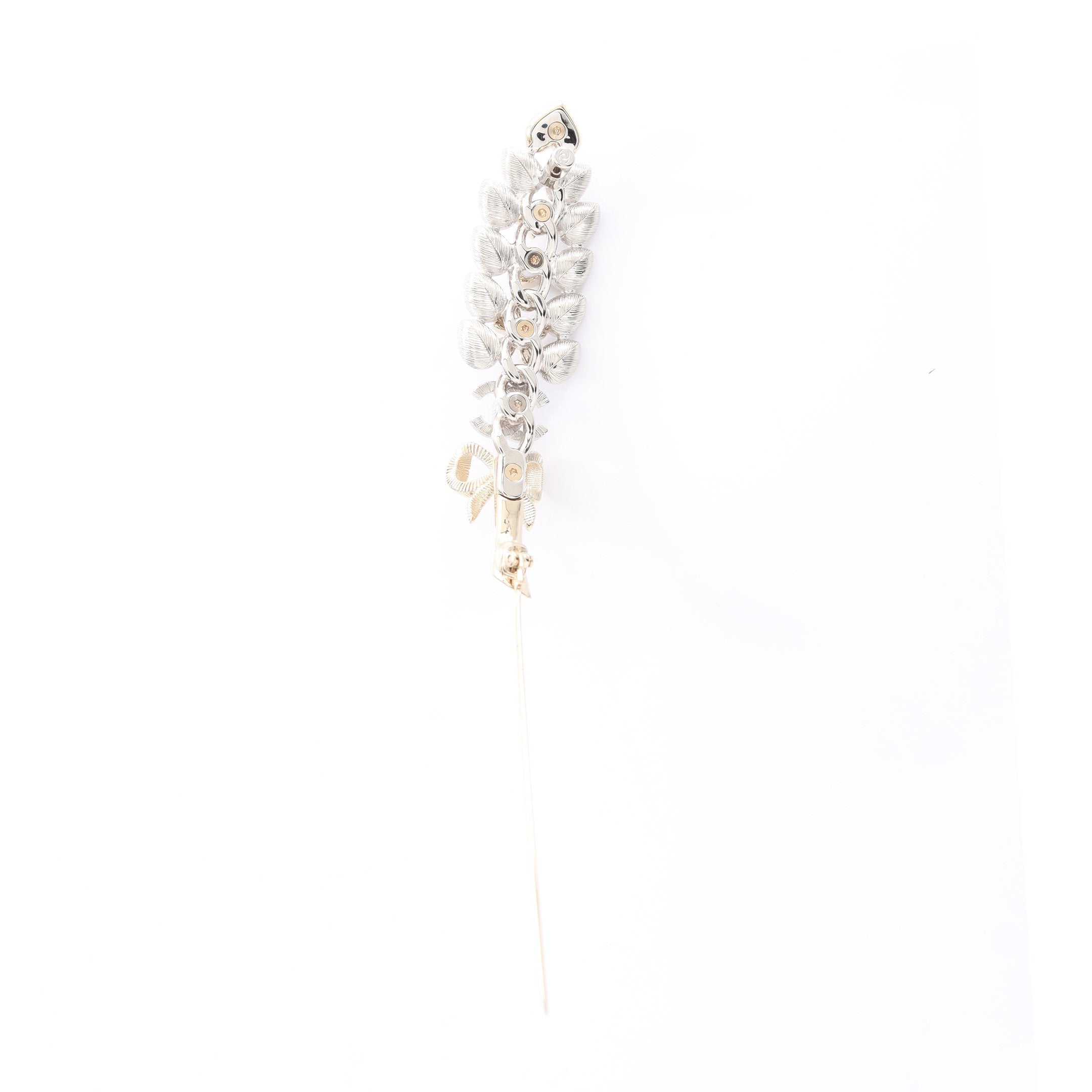 ココマーク ブローチ GP ラインストーン ゴールド クリア B24K