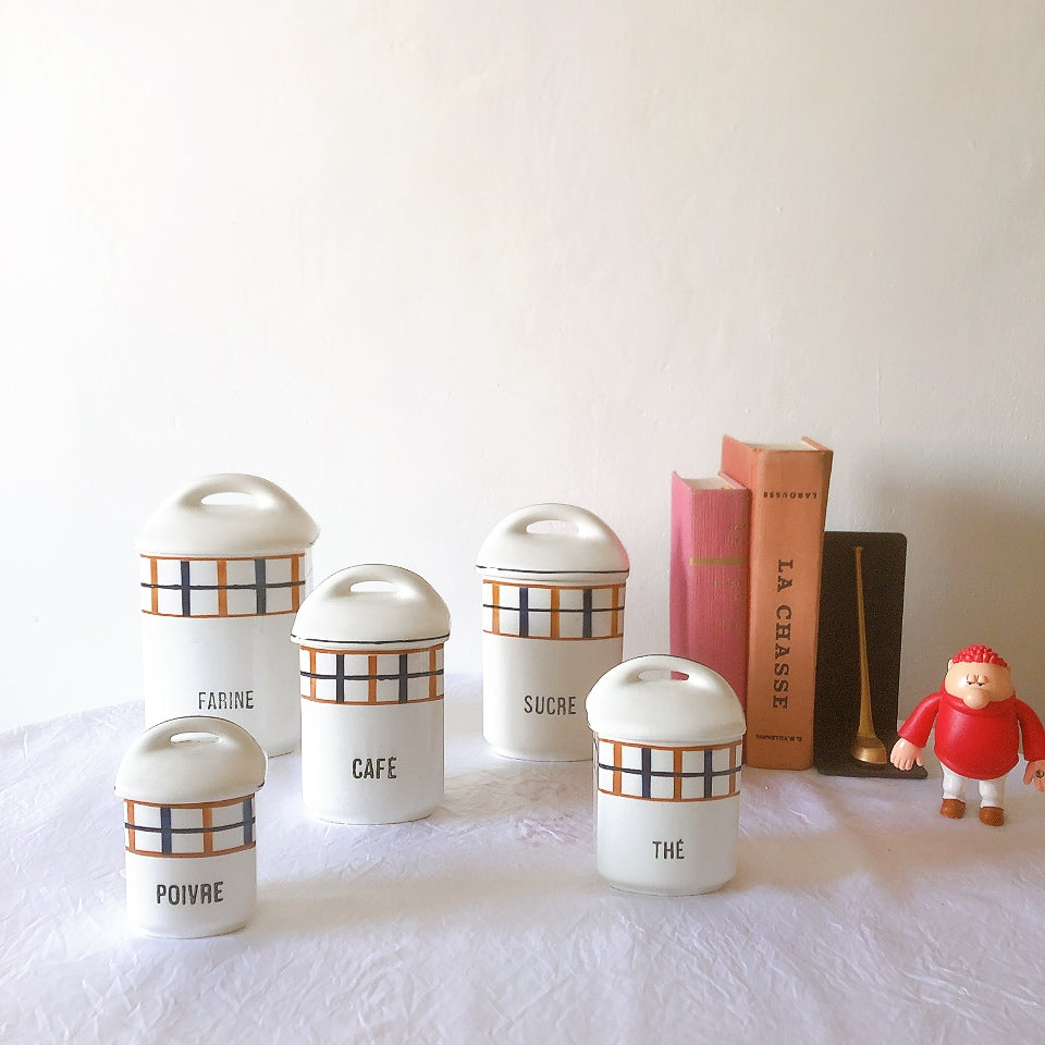 フランスヴィンテージ サンタマン窯 プレート2点イエローブラウン