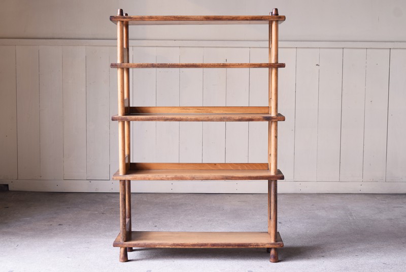 アンティーク 明るい木味のオープンラック | REFACTORY antiques