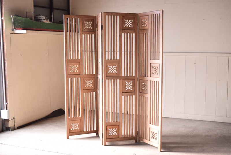 ANNE様確認用 透かし彫り 衝立 4枚 間仕切り パーテーション