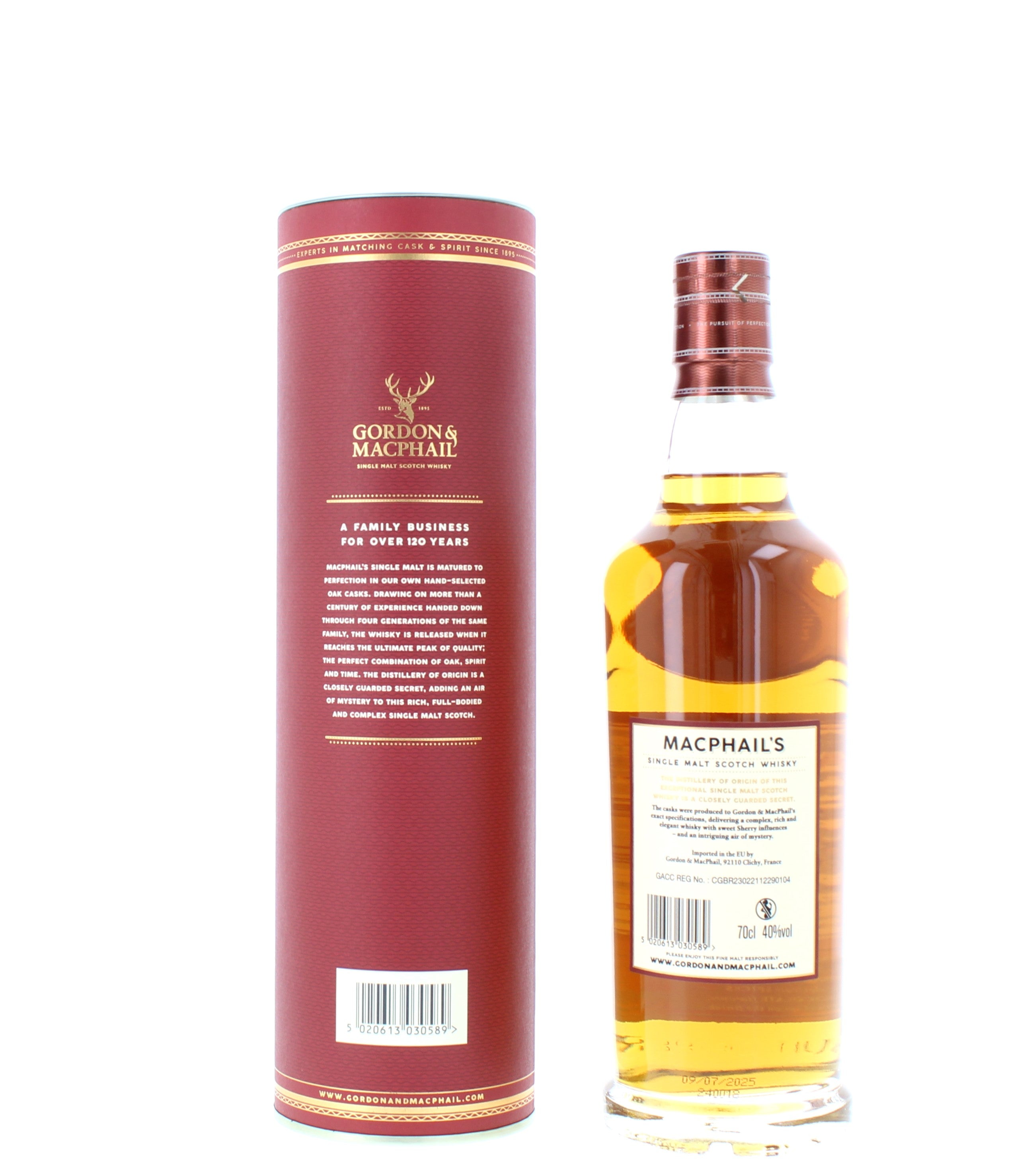 MacPhails 15 Year Old Gordon MacPhail Single Malt - 70cl 40% – The