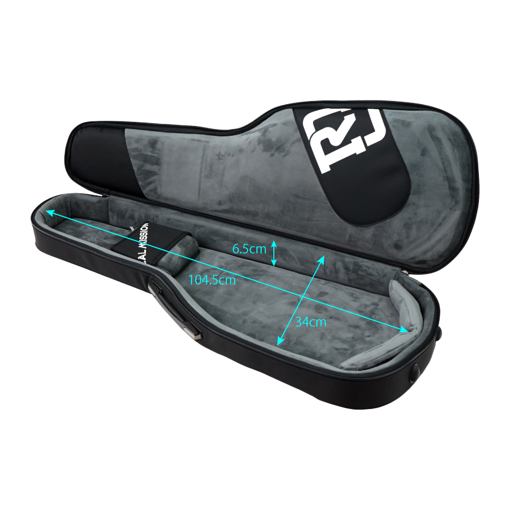 Venus 07-E Black 防水 エレキギターケース ギグバッグ | REAL MISSION