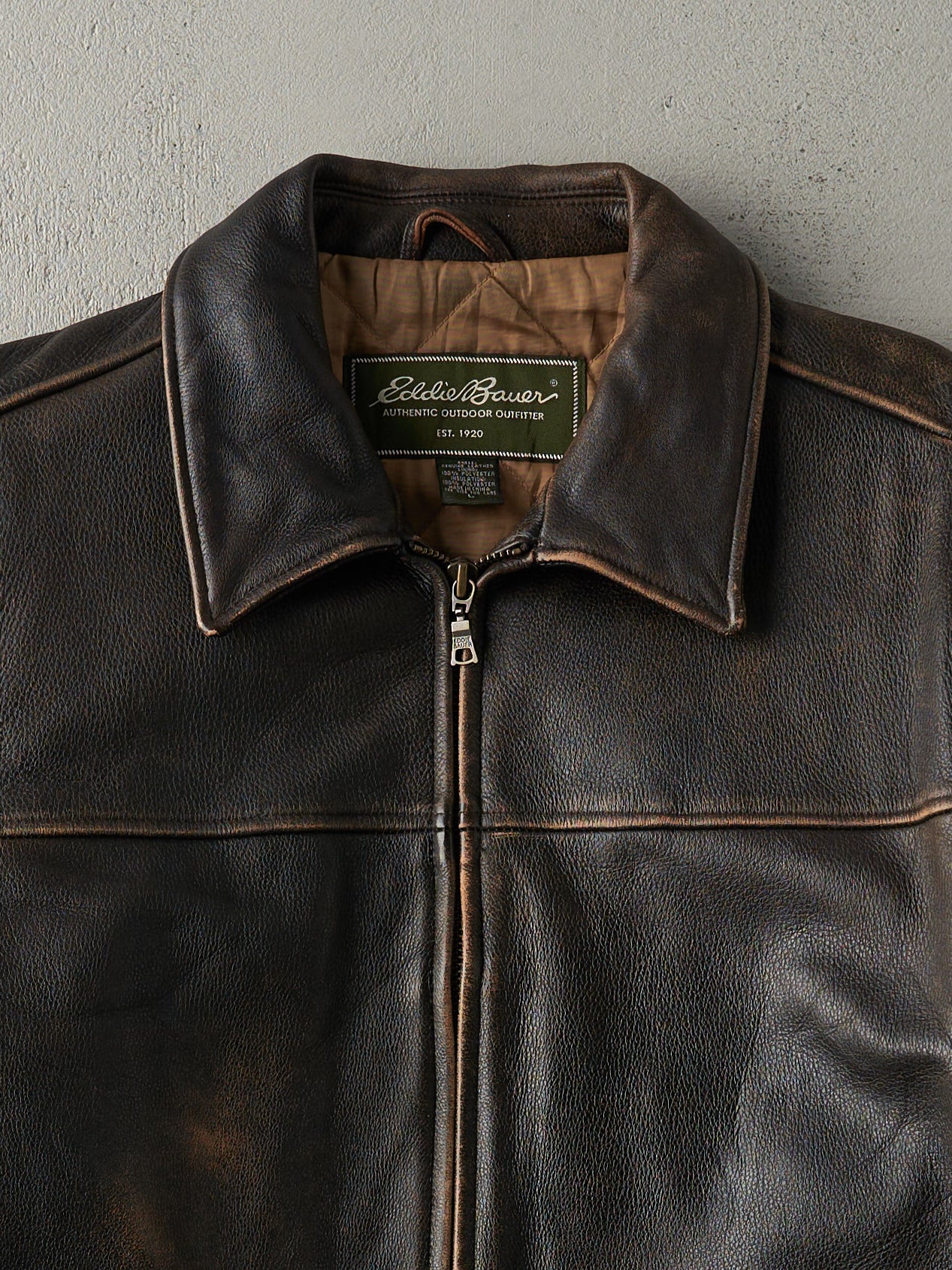 Vintage 90s Brown Eddie Bauer Leather Jacket (M) – Rebalance Vintage