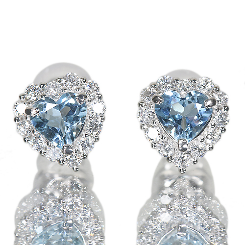 第276回抽選販売＞アクアマリン(ハートシェイプ) 0.66ct ダイヤモンド