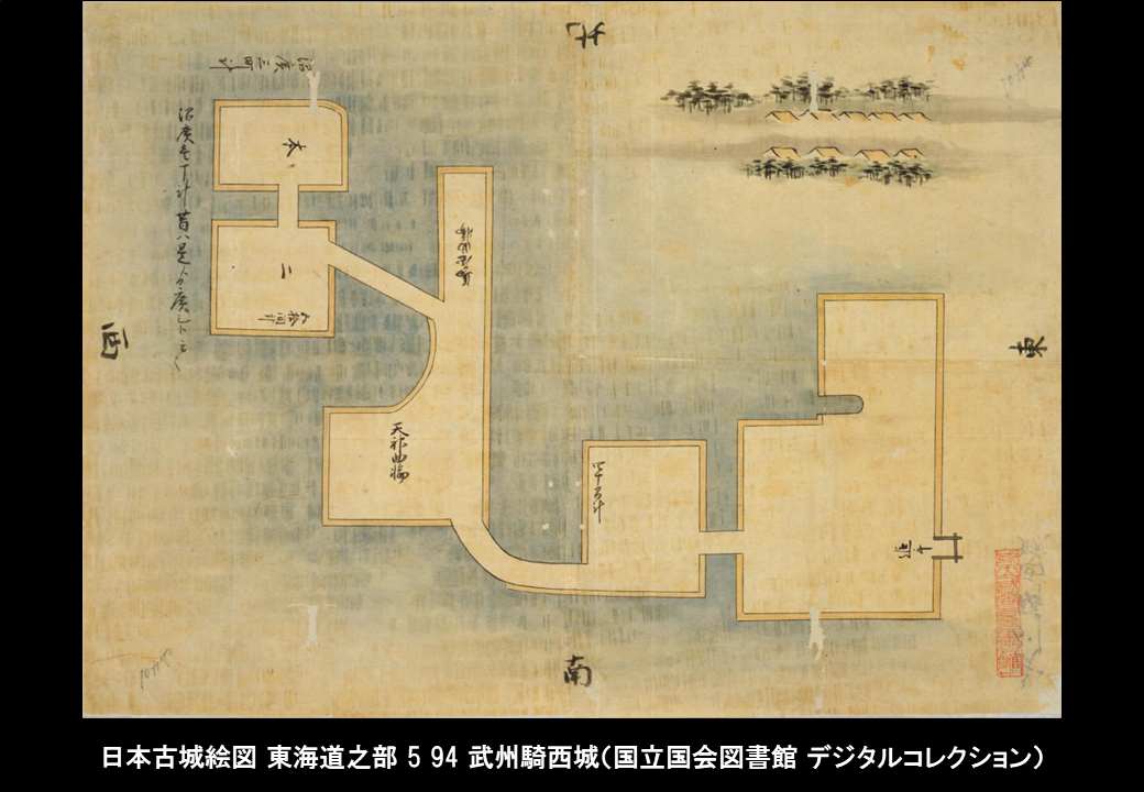 肉筆写図【武州江府城之図】江戸城 城郭絵図 古地図 武蔵国 /