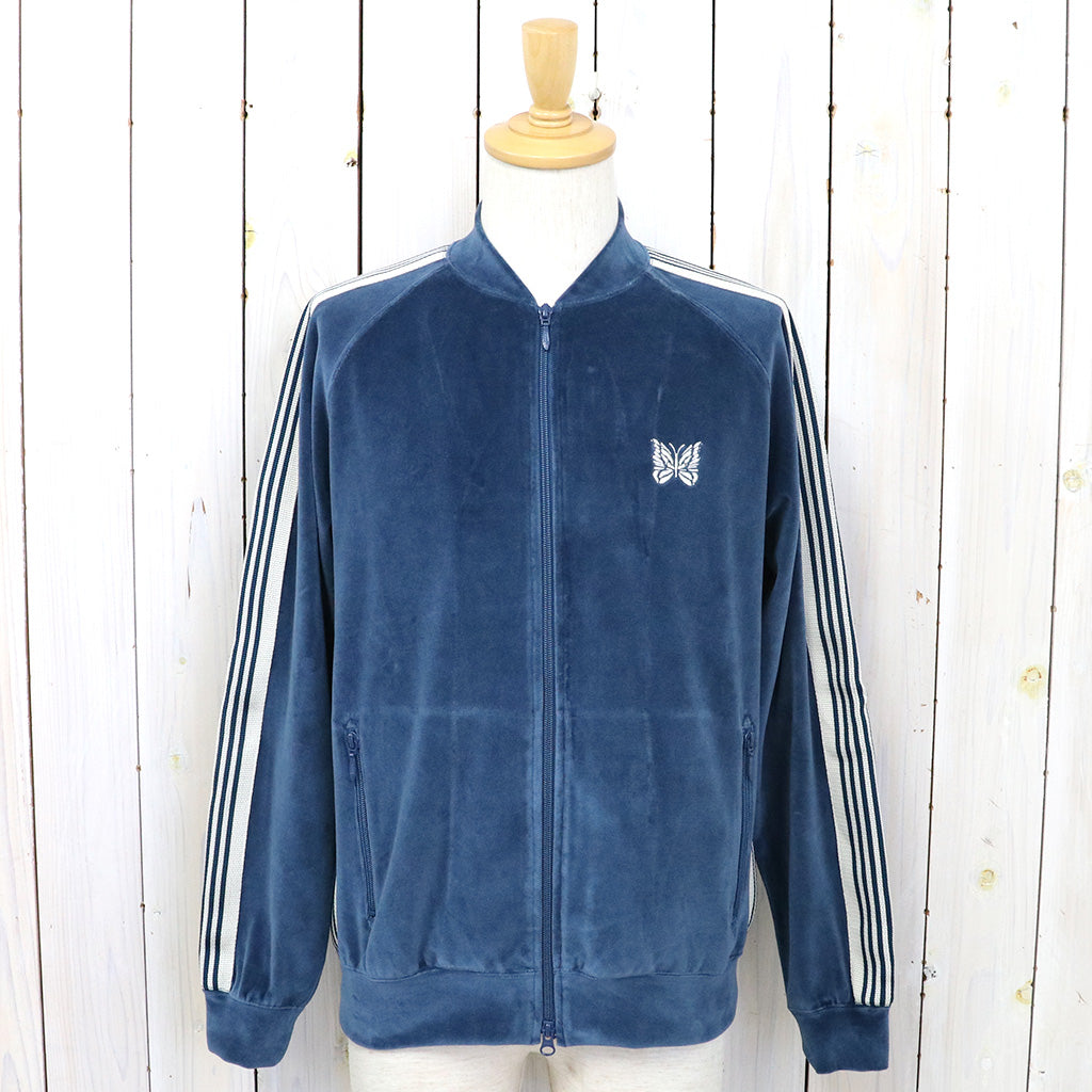 Needles『R.C. Track Jacket-C/Pe Velour』(Marine Blue) – Reggieshop