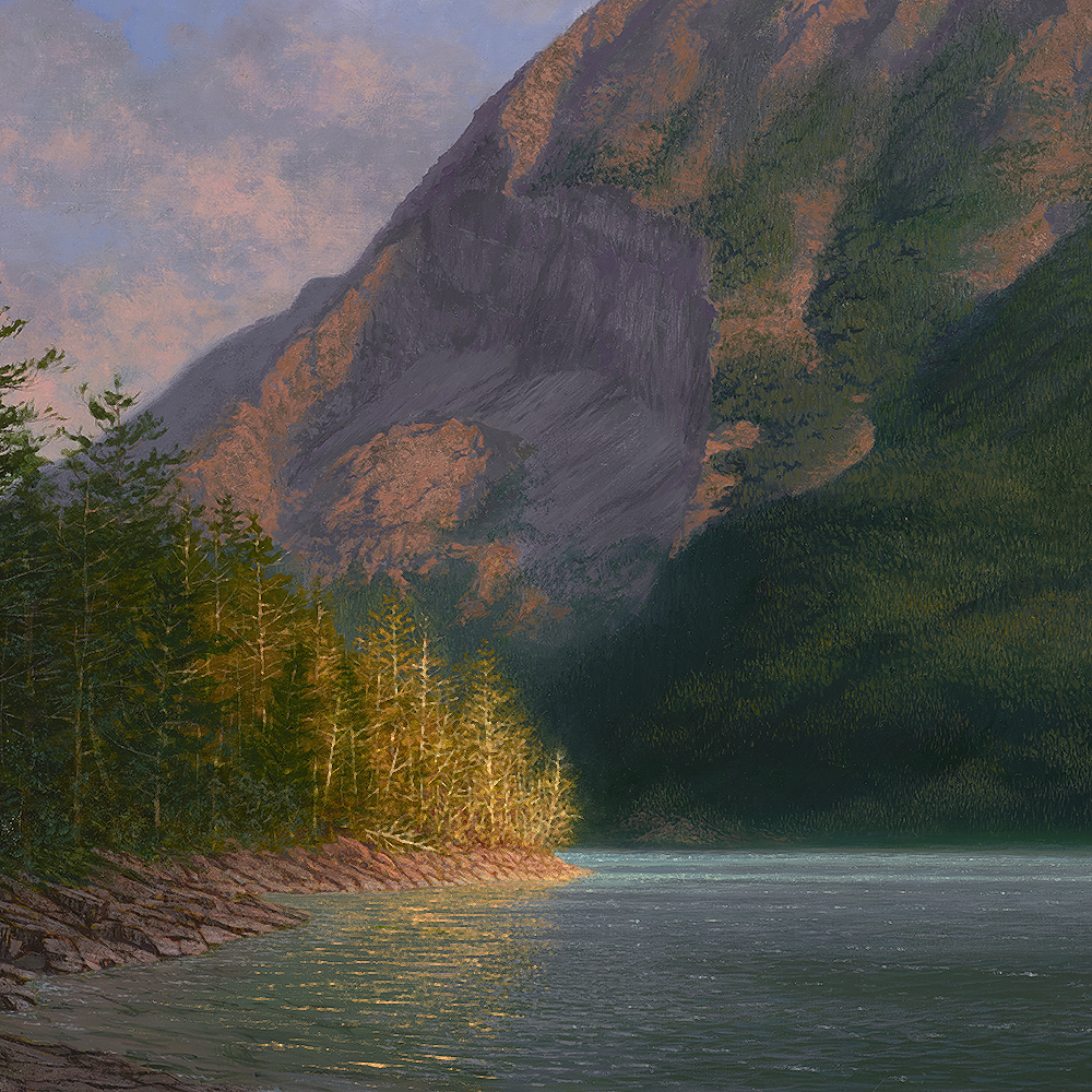 In the Shadows of Giants, St. Mary's Lake, Montana - Ken Salaz