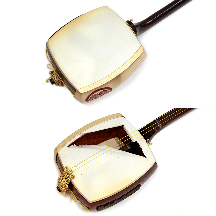三味線本体 木製 ケース付き 三味線本体 木製 3本の弦 専用ケース付き 楽天