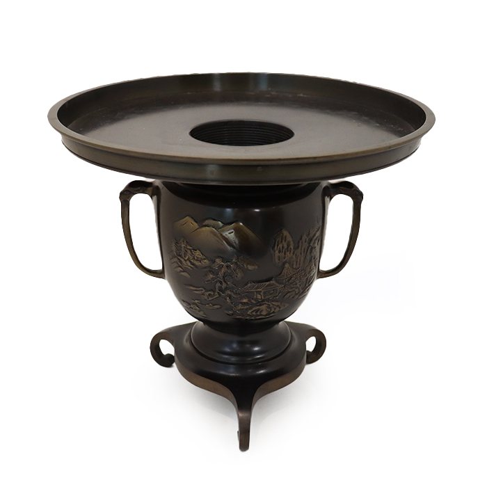 茶道具独楽 中棗 堀内宗完書付 花押 R0682 ダP 【茶道具】独楽 中棗