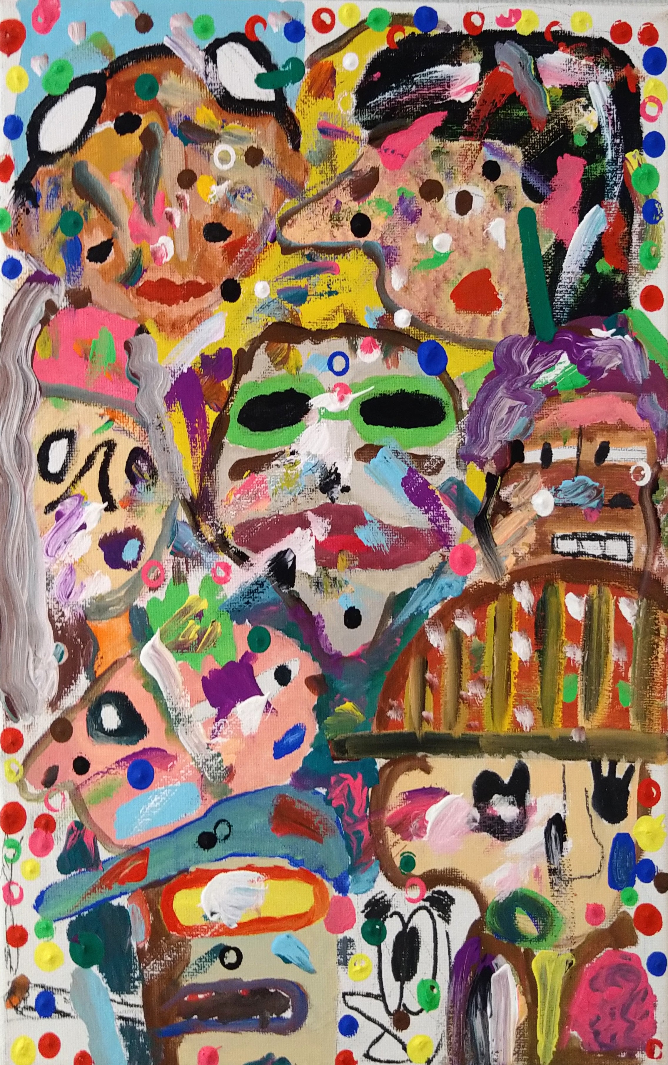 井上 司「緑陰」油彩画 F6