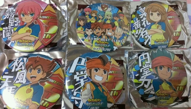 菜花黄名子 缶バッジ イナズマイレブン イナイレ イナズマイレブン 8個