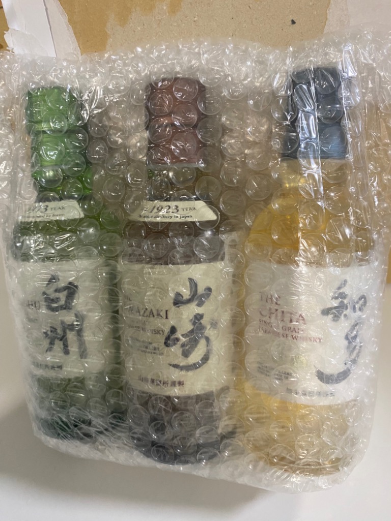 サントリーウイスキー 知多 山崎 白州 サントリーミニボトル180ml 3種