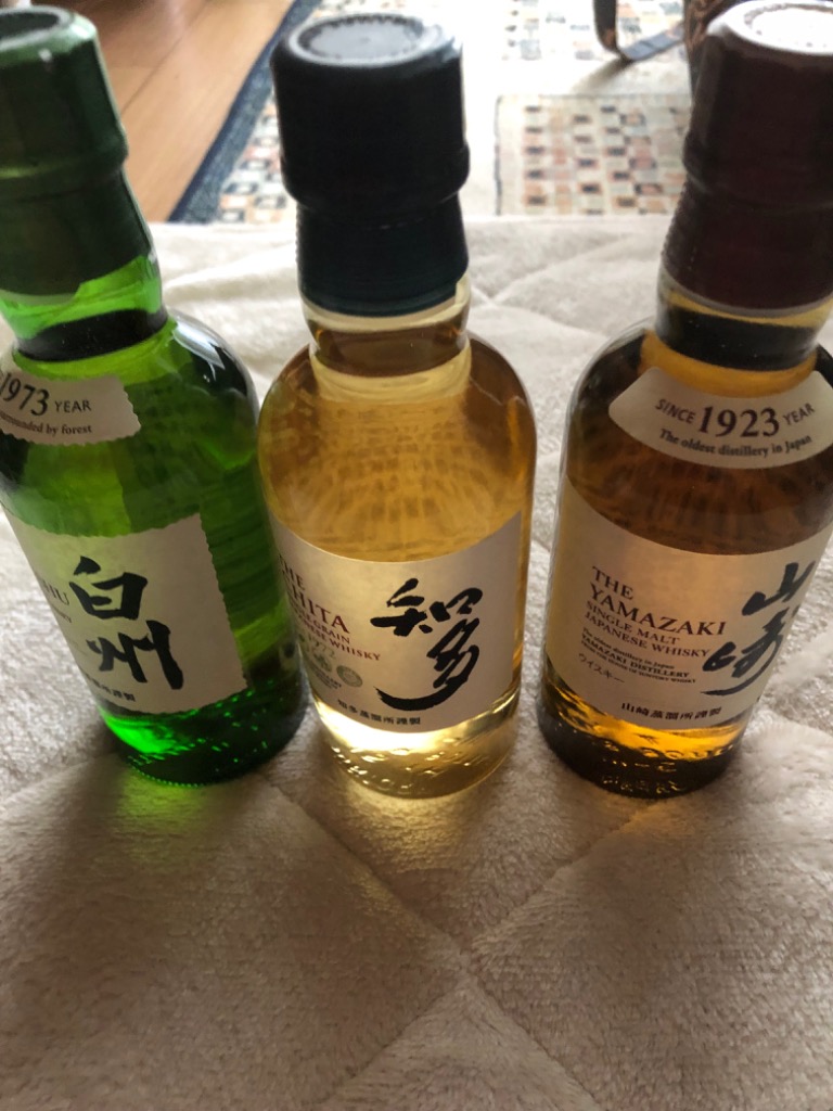 サントリーウイスキー 知多 山崎 白州 サントリーミニボトル180ml 3種