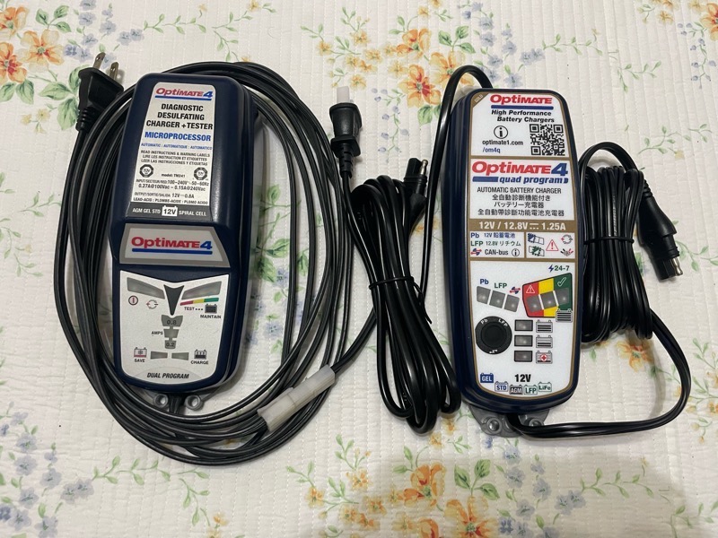 TECMATE テックメイト OptiMate 4 Quad Program バッテリー充電器