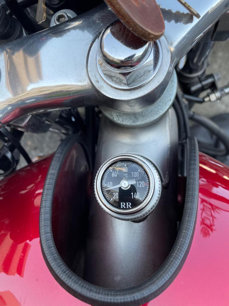 RR社 油温計/オイルテンプメーター SR400/SR500 XT500 黒/034 : ゆ