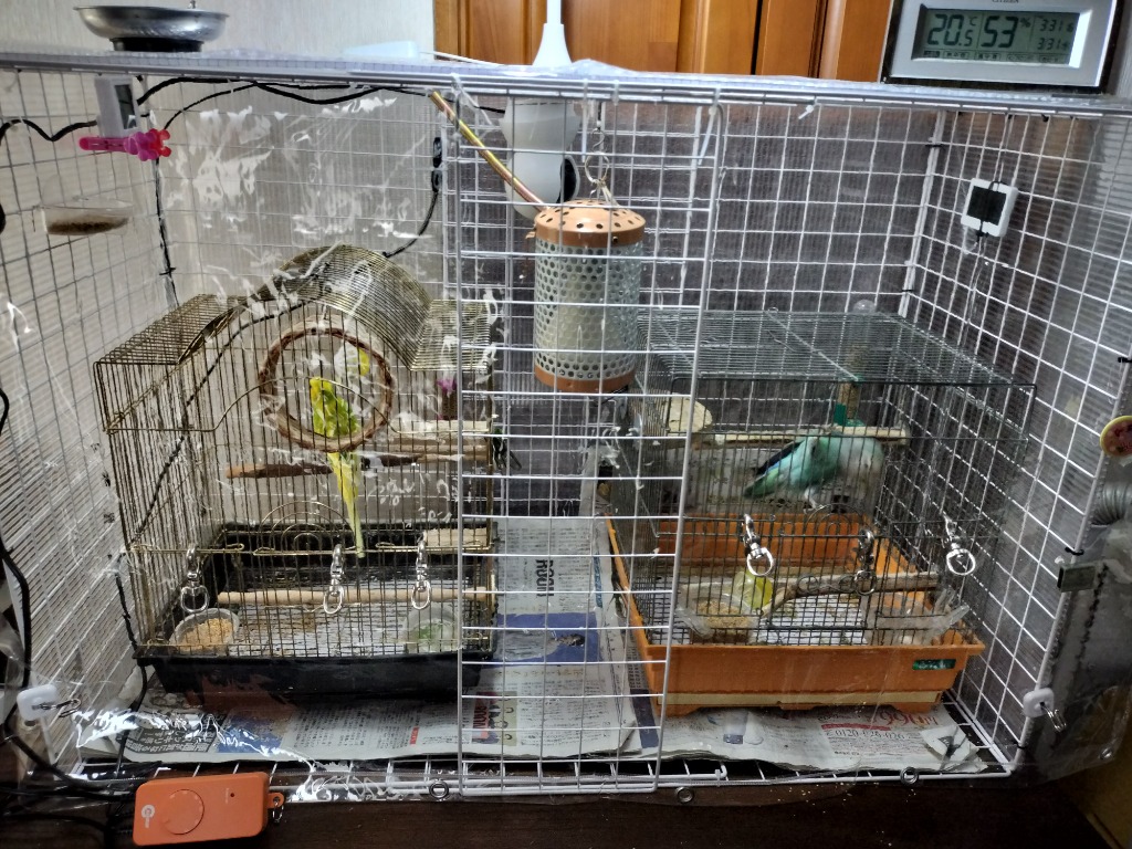 マルカン セラミックヒーター 100W カバー付き＋ミニマルサーモ