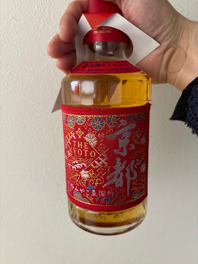 京都ウイスキー 西陣織赤帯（ラベル） 700ml : 京都のさか屋 ふくしま