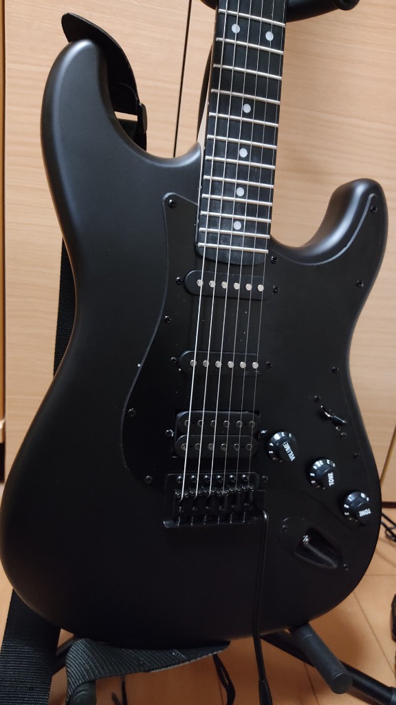 SELDER エレキギター ブラックマット仕様 STC-04 13点初心者セット