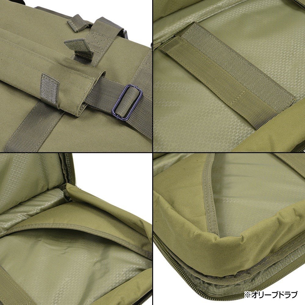 CONDOR5001867 46インチダブルライフルケースブラック