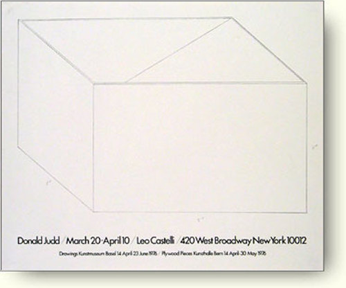 Very Goods | ドナルド ジャッド [Donald Judd] 通信販売 モダンアート