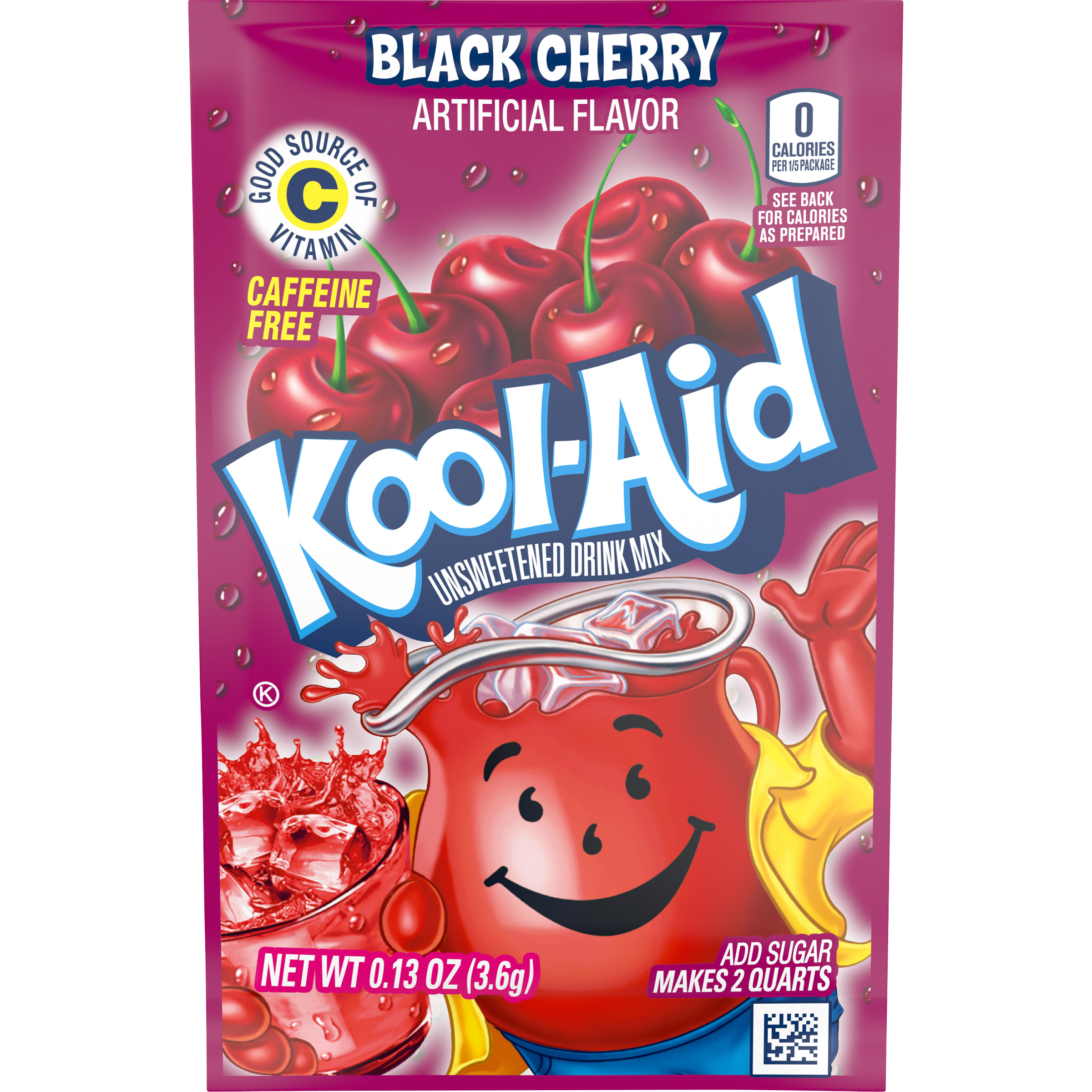 Unsweetened Black Cherry Artificially Flavored Powdered Soft Drink