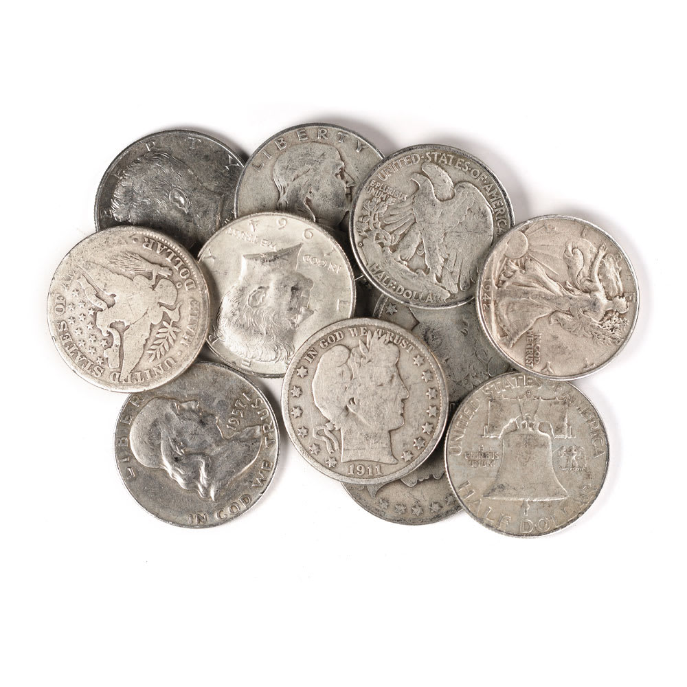 $500 Face Value 90% Silver Half Dollars Circulated - Provident Metals™