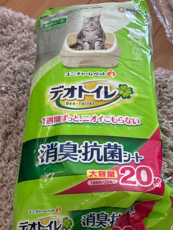 デオトイレ 消臭・抗菌シート ナチュラルガーデンの香り(20枚入*6袋