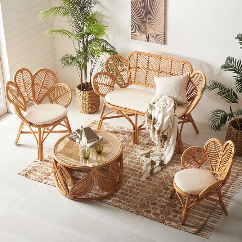 手織りの籐の犬のソファ,籐の椅子 【公式通販】