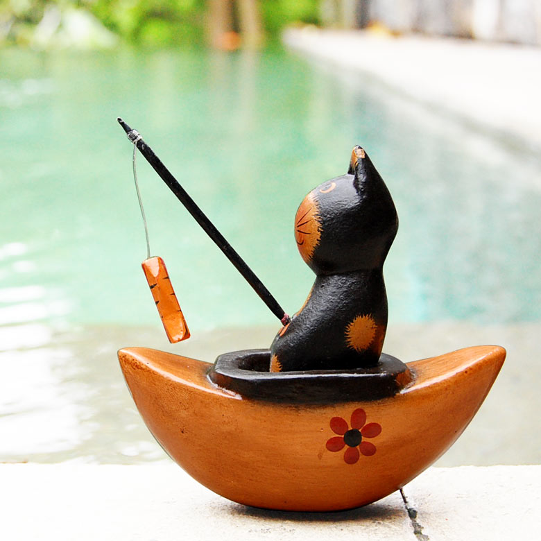 木の根ひょっこり猫 煙草盆 木の根ひょっこり猫 煙草盆