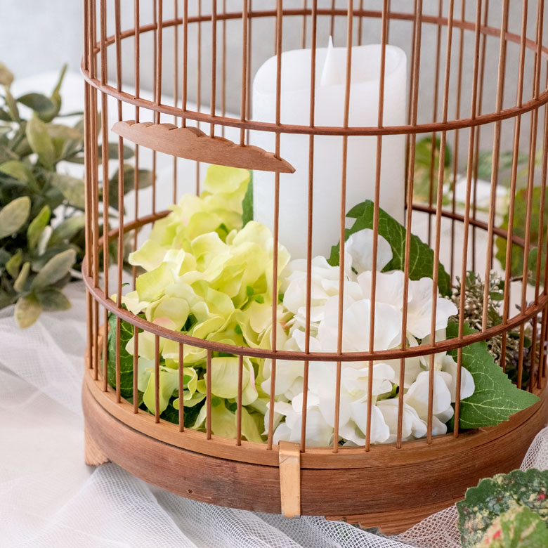 鳥かご 竹 バンブー ナチュラル Sサイズ フック 吊り下げ つりさげ