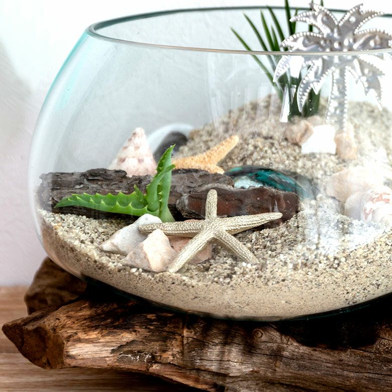 流木ガラス オブジェ超特大D 花瓶 金魚鉢 水槽 テラリウム 観賞魚