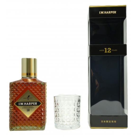 I．W．ハーパー 12年 43度 ギフトボックス 2025 オリジナルグラス付