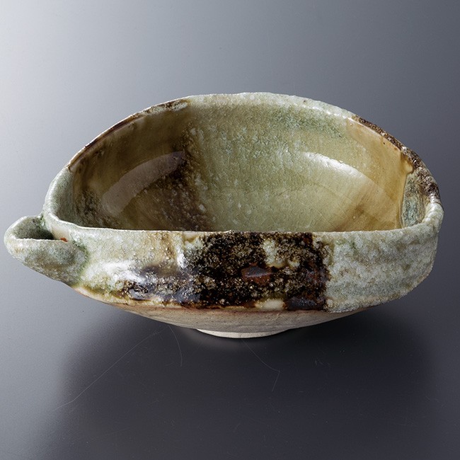 信楽焼もみ灰釉片口中鉢五客揃