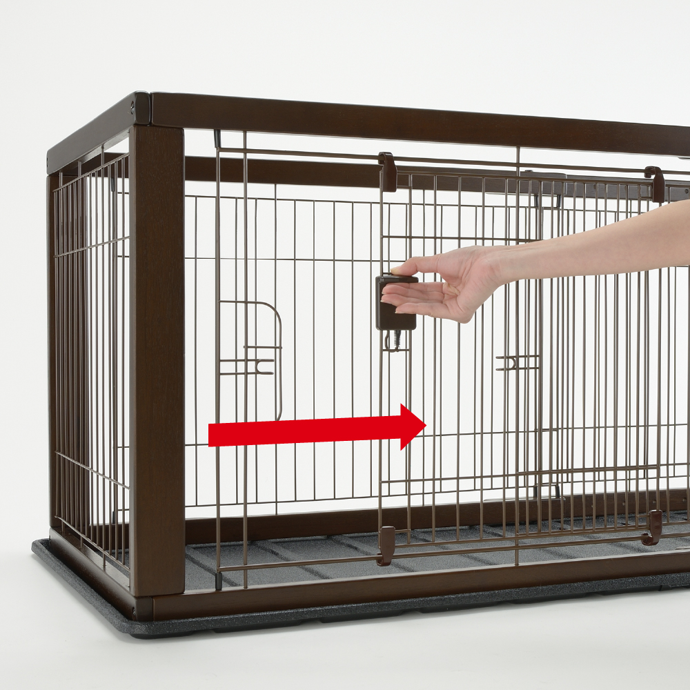 木製スライドペットサークル ワイド | リッチェル公式ウェブショップ