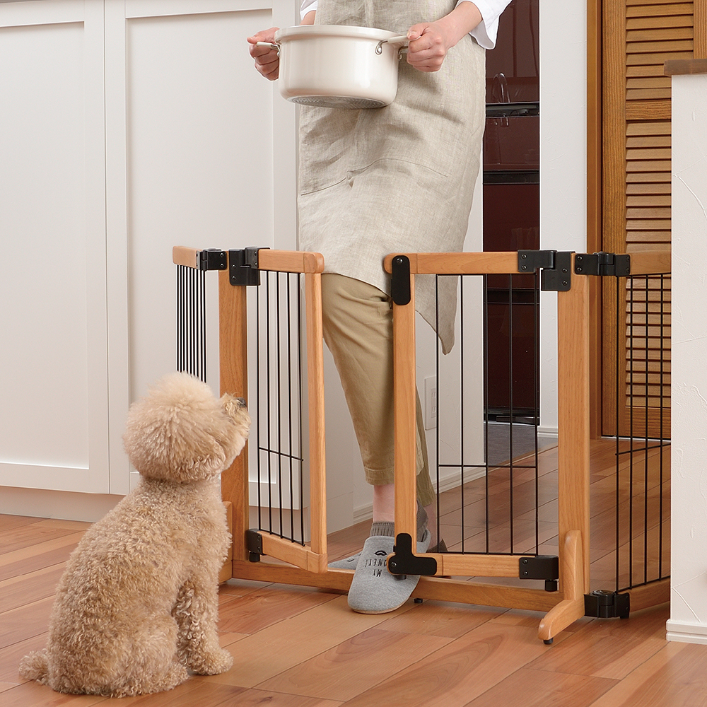 犬 柵 室内 フェンス 置くだけ ペットフェンス 自立式（楽天市場】木製