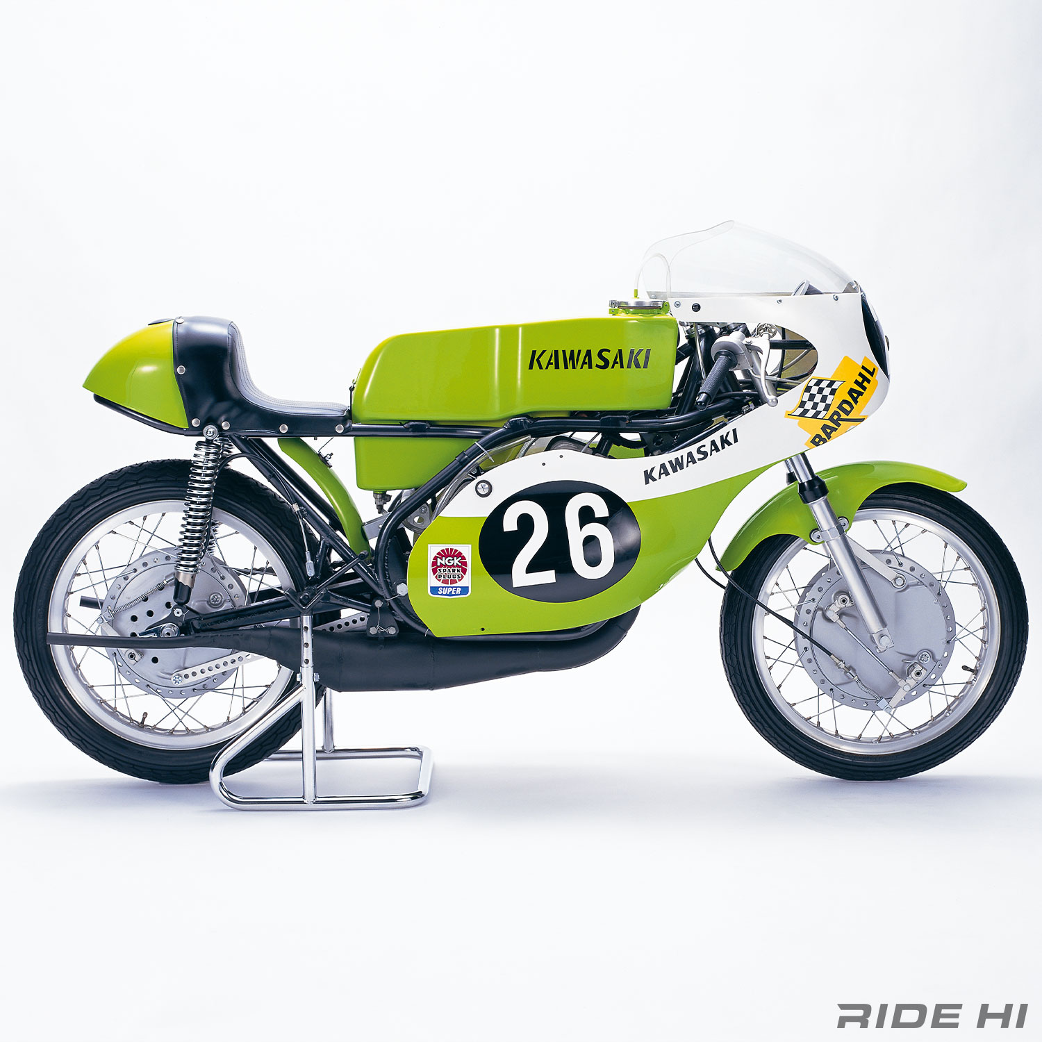 Kawasaki バイクタンク グリーン