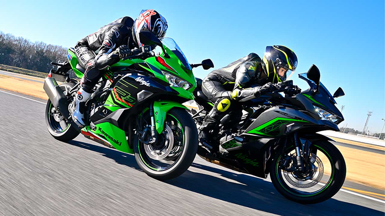 KAWASAKI Ninja ZX-4RR KRT EDITION ＆ Ninja ZX-25R SE】走り込んで